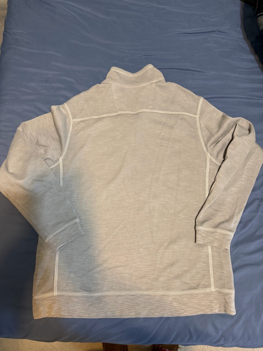 Tommy Bahamas Disney Mickey Mouse Colab Quarter Zip Sweatshirt Mens Size XL Gray - Picture 5 of 8